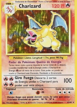 Charizard (4/102) [Spanish Pokemon Card, Base Set]
