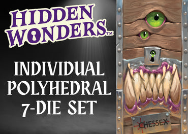 Chessex - Hidden Wonders Assorted 7-Die Polyhedral Set
