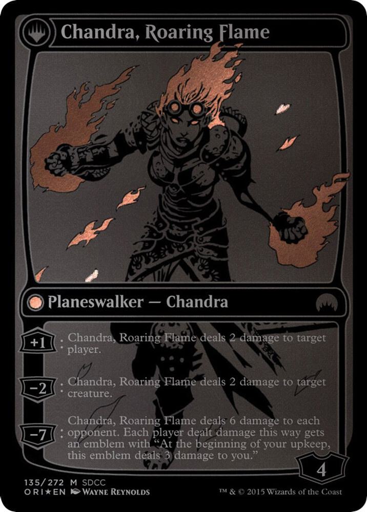 Chandra, Fire of Kaladesh // Chandra, Roaring Flame [SDCC 2015 - ORI]