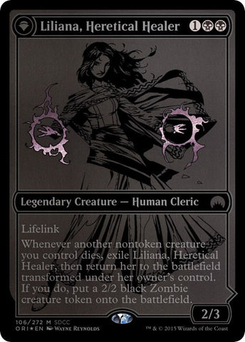 Liliana, Heretical Healer // Liliana, Defiant Necromancer [SDCC 2015 - ORI]