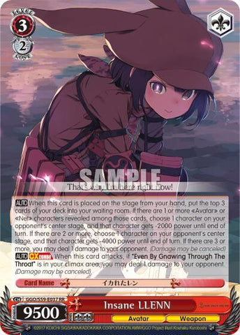 Insane LLENN (GGO/S59) [ Weiss Schwarz SAO Alternative–Gun Gale Online ]