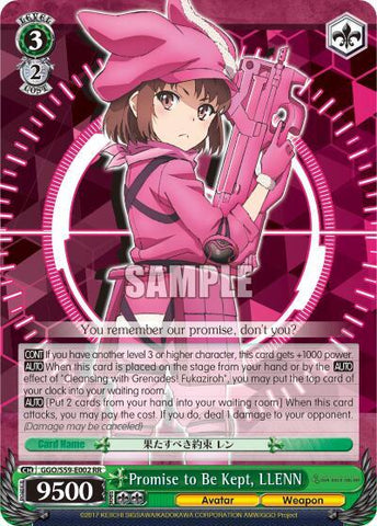 Promise to Be Kept, LLENN - Gun Gale Online (GGO/S59)