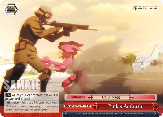 Pink's Ambush (GGO/S59 SR) [ Weiss Schwarz SAO Alternative–Gun Gale Online ]