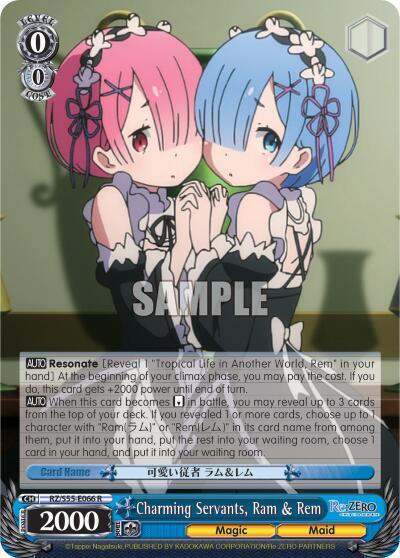 Charming Servants, Ram & Rem - Re:ZERO Vol.2 (RZ/S55)