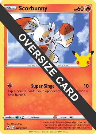 Scorbunny (SWSH002) [First Partner Pack, Jumbo Card]