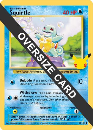 Squirtle (63/102) [First Partner Pack, Jumbo Card]