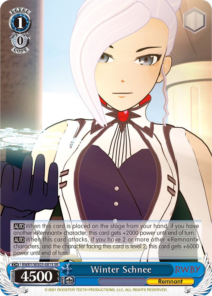 Winter Schnee (SR) - RWBY (RWBY/WX03)