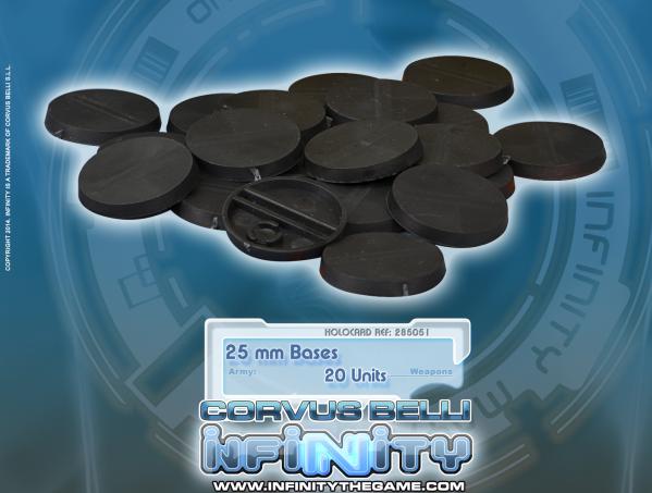 (20) 25mm Miniature Bases