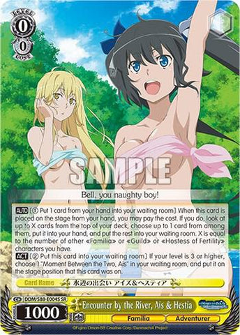 Encounter by the River, Ais & Hestia (SR) - Is it Wrong to Try to Pick Up Girls in a Dungeon? (DDM/S88)
