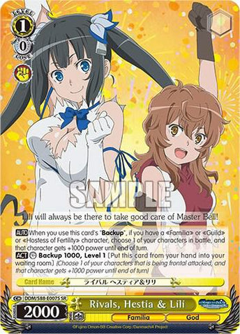 Rivals, Hestia & Lili (SR) - Is it Wrong to Try to Pick Up Girls in a Dungeon? (DDM/S88)