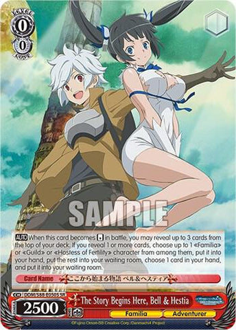 The Story Begins Here, Bell & Hestia (SR) - Is it Wrong to Try to Pick Up Girls in a Dungeon? (DDM/S88)