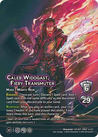 Caleb Widogast, Fiery Transmuter (Alternate Art) (Critical Role: Heroes of Exandria)