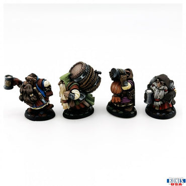 Townsfolk: Dwarven Brewmeister and Patrons (4)