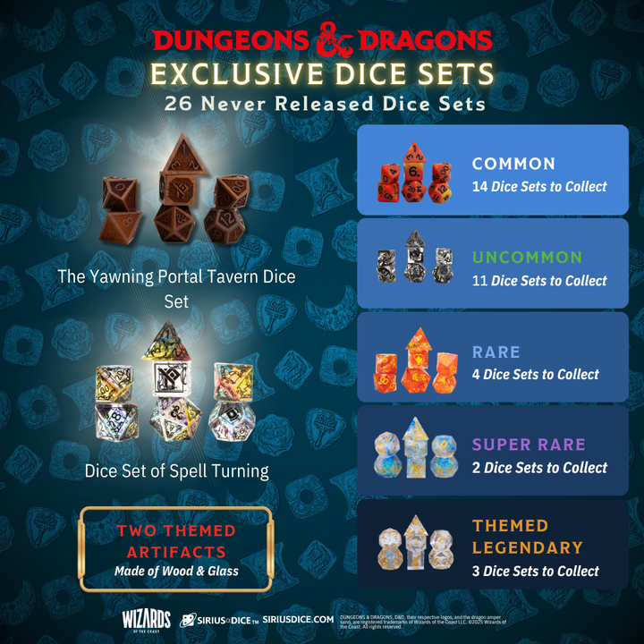 Sirius Dice - D&D The Yawning Portal Treasure Packs (Mystery Dice Set)