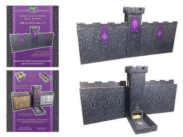 Role 4 Initiative: Castle Keep Dice Tower and DM Screen Walls