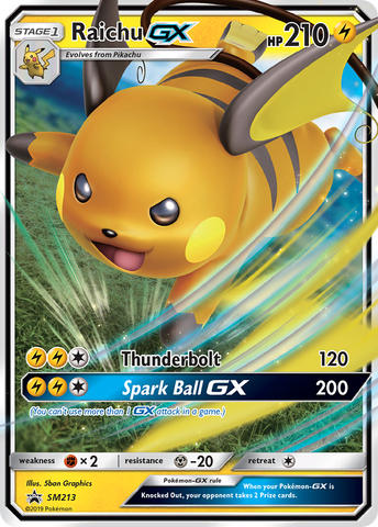 PSA Graded - Raichu GX [SM Black Star Promos] (Hidden Fates Tins)