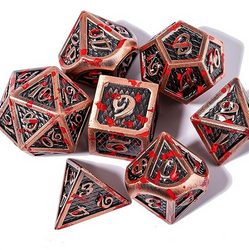 Soar Forge: Blood Splattered Metal Dice Set