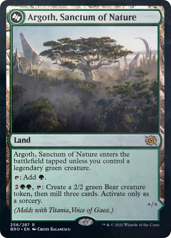 PSA Graded - Argoth, Sanctum of Nature (256/287) [The Brothers' War]