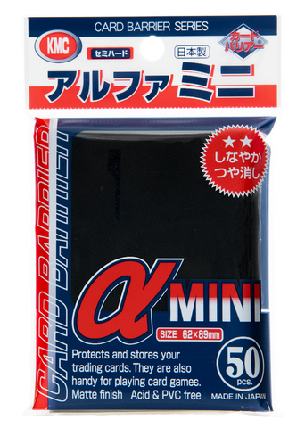 KMC Card Barrier Series Mini Alpha Black (50 Ct)