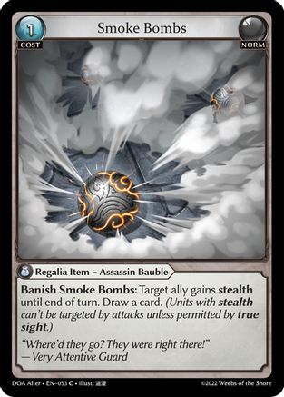 Grand Archive Single: Smoke Bombs [Dawn of Ashes] (DOA Alter)