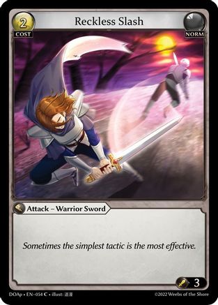Grand Archive Single: Reckless Slash [Dawn of Ashes] (Prelude)