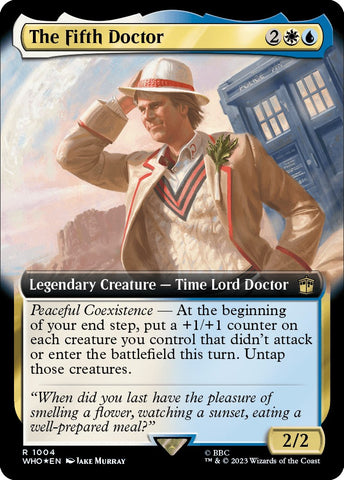 The Fifth Doctor (Extended Art) (Surge Foil) [Doctor Who]