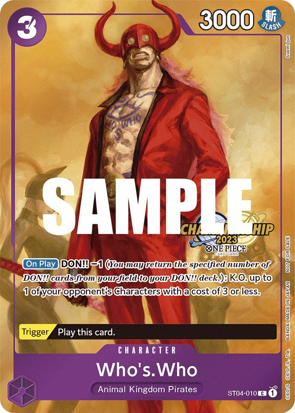 Who's.Who (CS 2023 Celebration Pack) [One Piece Promotion Cards]