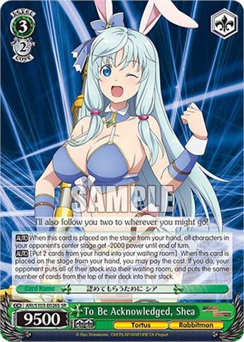 To Be Acknowledged, Shea (SR) - Arifureta: From Commonplace to World's Strongest
