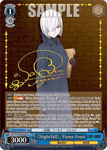 CGC Graded - "Nightfall", Fiona Frost (SP) [SPY x FAMILY Weiss Schwarz]