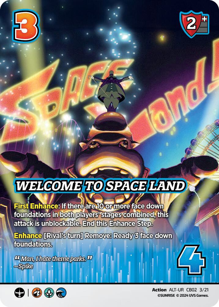 Welcome to Space Land (Alternate Art) [Challenger Series: Cowboy Bebop and Trigun]