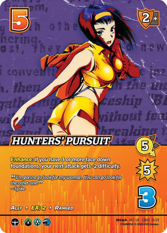 Hunters' Pursuit (Alternate Art) [Challenger Series: Cowboy Bebop and Trigun]