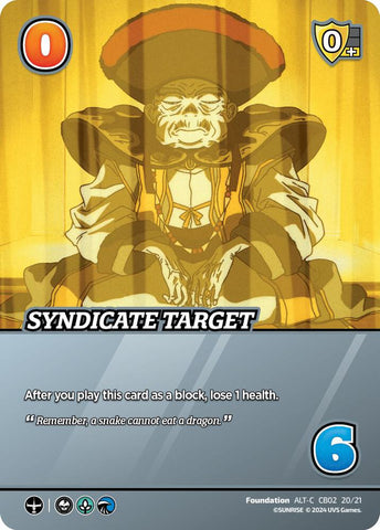 Syndicate Target (Alternate Art) [Challenger Series: Cowboy Bebop and Trigun]