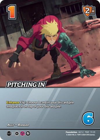 Pitching In (Alternate Art) [Challenger Series: Cowboy Bebop and Trigun]