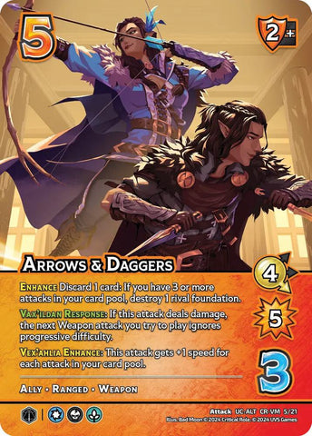 Arrows & Daggers (Alternate Art) [Heroes of Exandria]