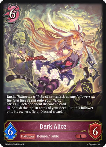 Dark Alice (GFB01b-014EN) [GFB01: Gloryfinder Bundle 01: Guide to Glory]