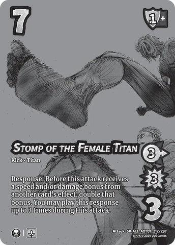 Stomp of the Female Titan (Alternate Art) [Attack on Titan - Battle for Humanity]