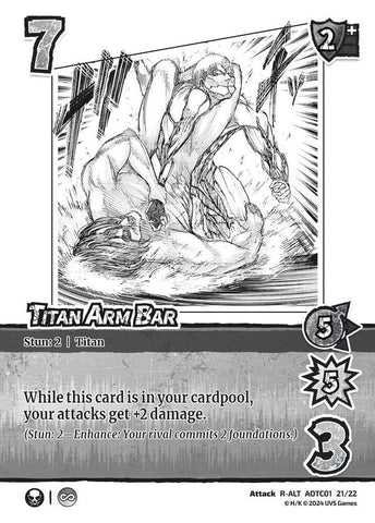 Titan Arm Bar (Alternate Art) [Challenger Series: Attack on Titan: Battle for Humanity]