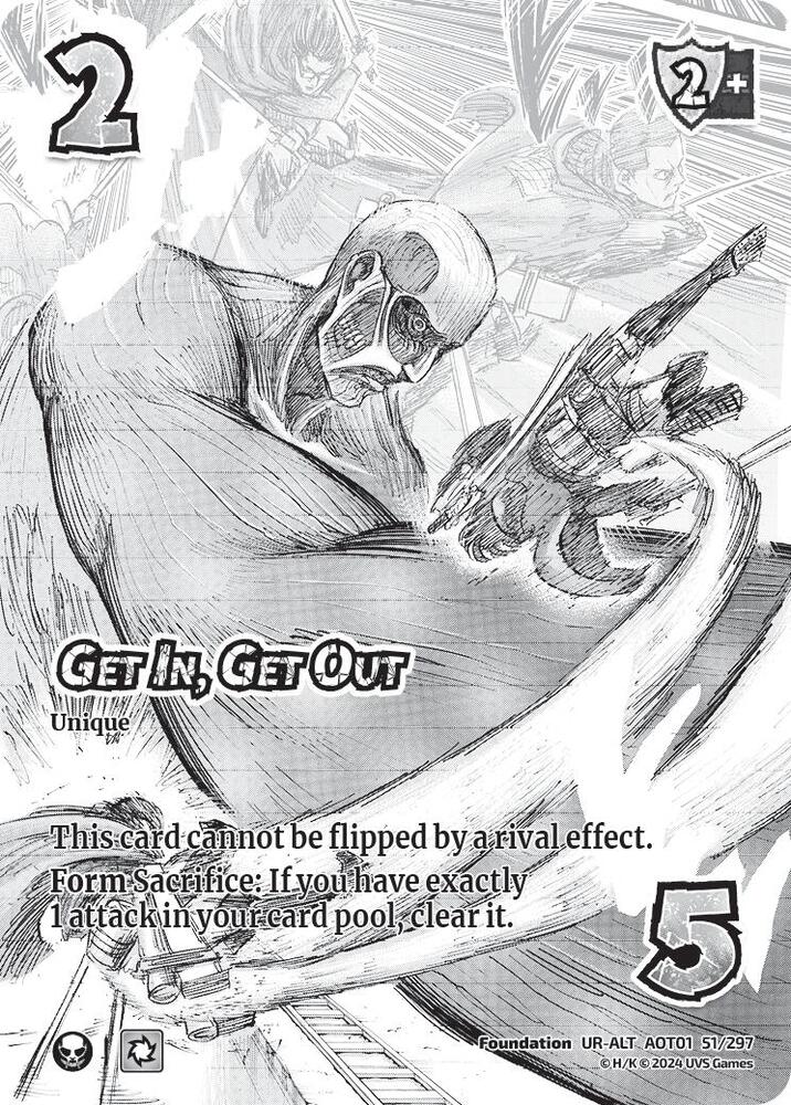 Get In, Get Out (Alternate Art) [Attack on Titan - Battle for Humanity]