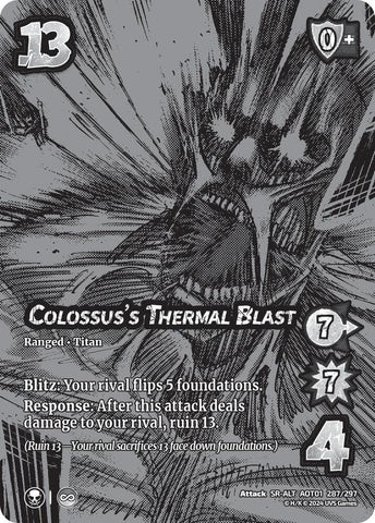 Colossus's Thermal Blast (Alternate Art) [Attack on Titan - Battle for Humanity]