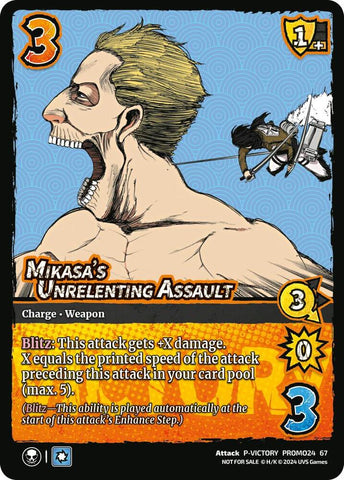 Mikasa's Unrelenting Assault (Victory) - UniVersus Promos (UVSP)