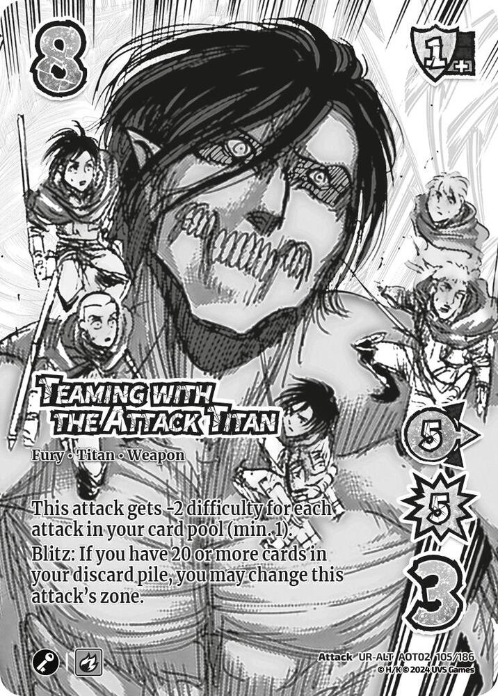 Teaming with the Attack Titan (Alternate Art) [Attack on Titan - Origins of Power]
