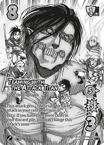 Teaming with the Attack Titan (Alternate Art) [Attack on Titan - Origins of Power]