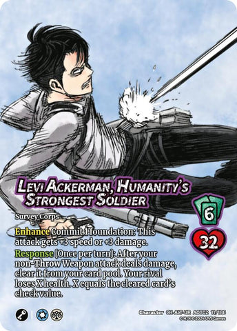 Levi Ackerman, Humanity's Strongest Soldier (Alternate Art) [Attack On Titan - Origins of Power]