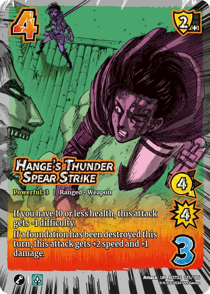 Hange's Thunder Spear Strike [Attack on Titan - Origins of Power]