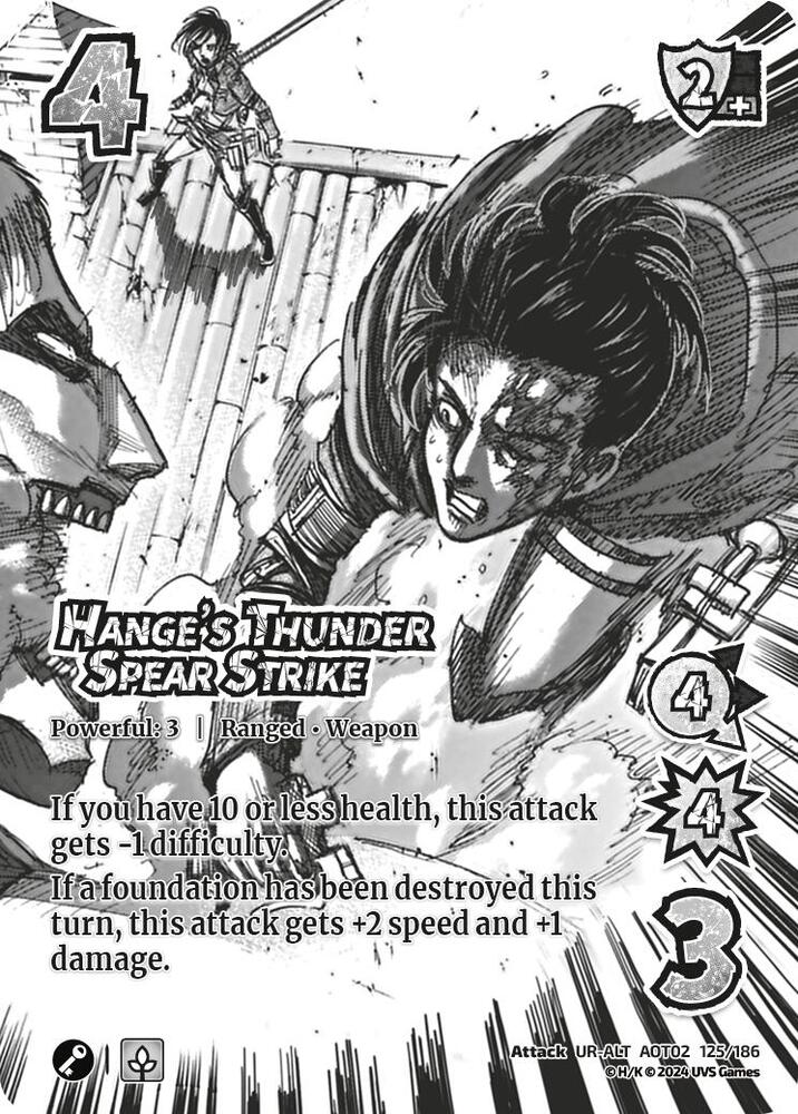 Hange's Thunder Spear Strike (Alt Art) [Attack on Titan - Origins of Power]