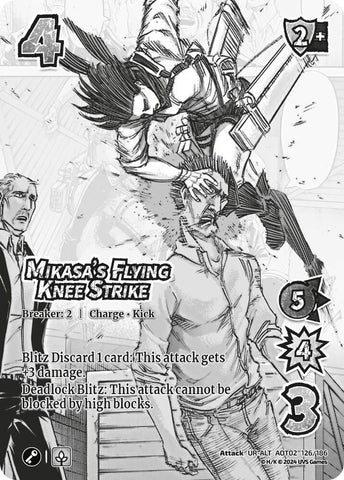 Mikasa's Flying Knee Strike (Alternate Art) [Attack On Titan - Origins of Power]