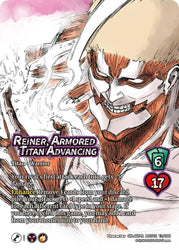 Reiner Braun, Warrior // Reiner, Armored Titan Advancing (Alternate Art) [Attack On Titan - Origins of Power]