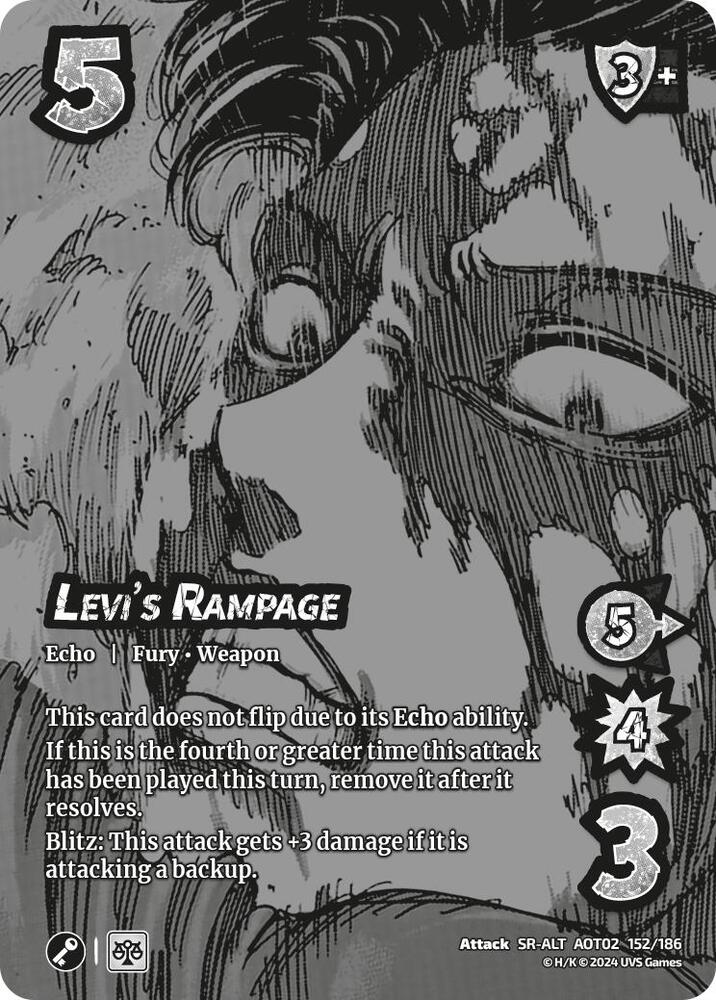 Levi's Rampage (Alternate Art) [Attack On Titan - Origins of Power]