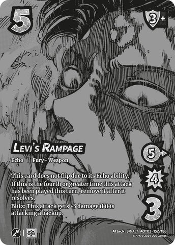Levi's Rampage (Alternate Art) [Attack On Titan - Origins of Power]