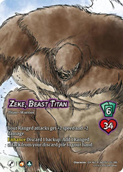 Zeke Yeager // Zeke, Beast Titan (Alternate Art) [Attack On Titan - Origins of Power]